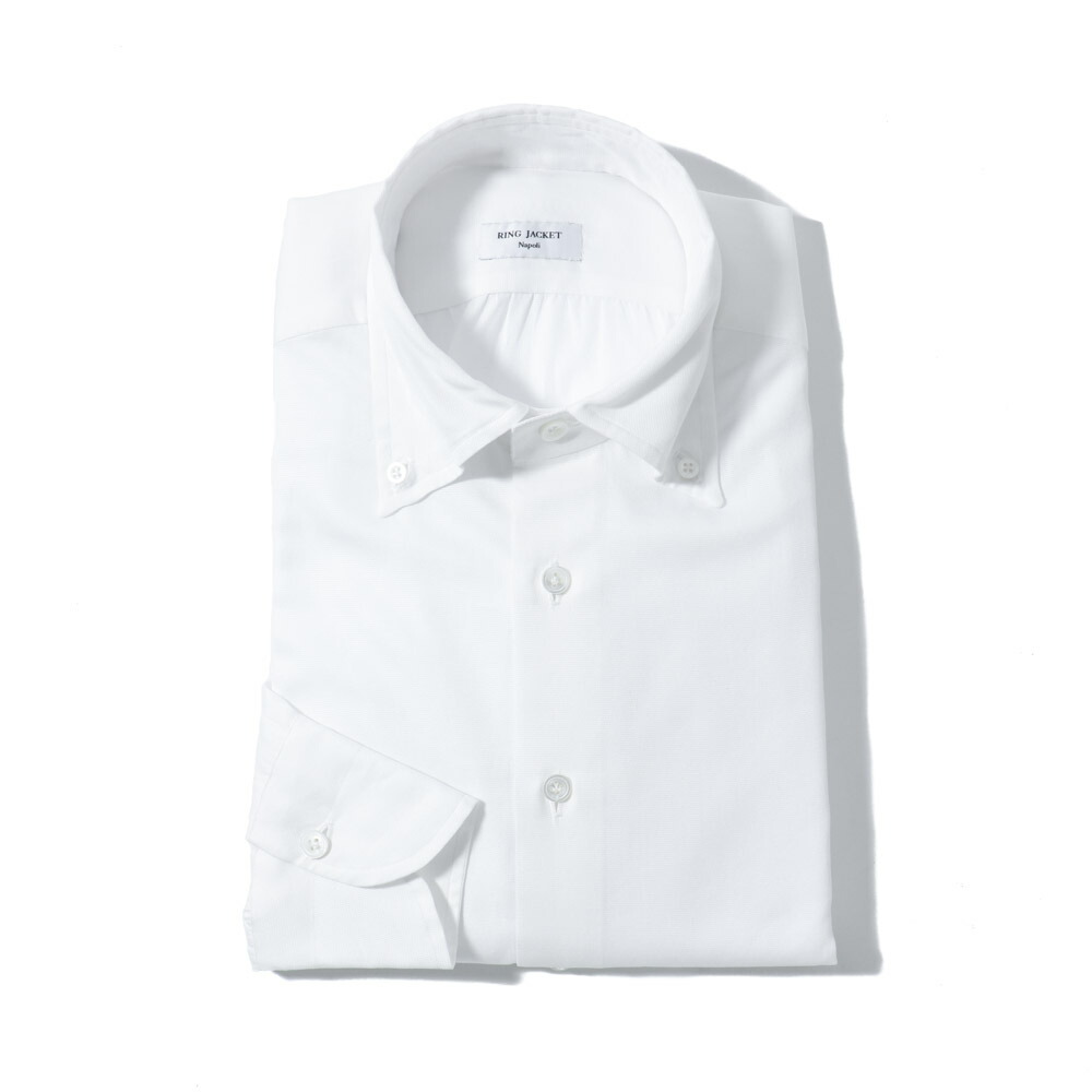 RING JACKET Napoli リングヂャケットナポリハンド9工程CARLO RIVA POPLIN super oxfordボタンダウンシャツ