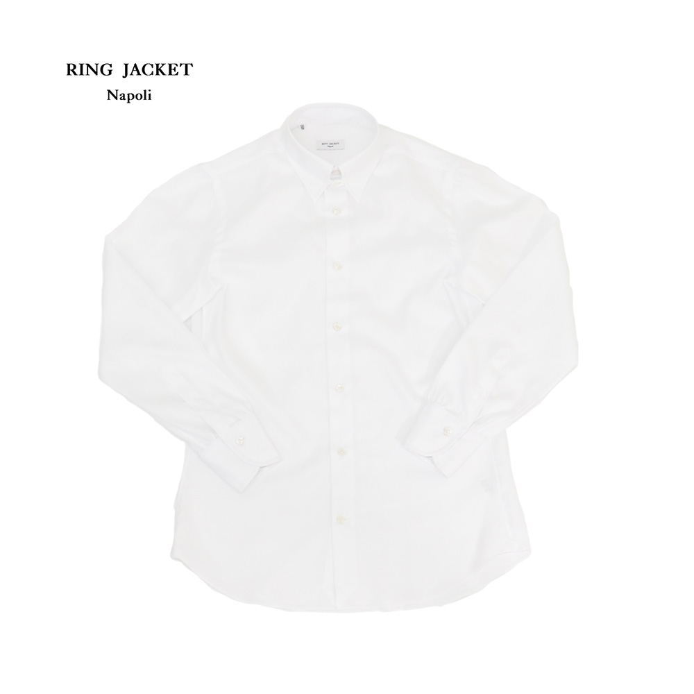 楽天市場】RING JACKET Napoli リングヂャケットナポリハンド14工程 コットン レギュラーカラーシャツ : RINGJACKET  楽天市場店