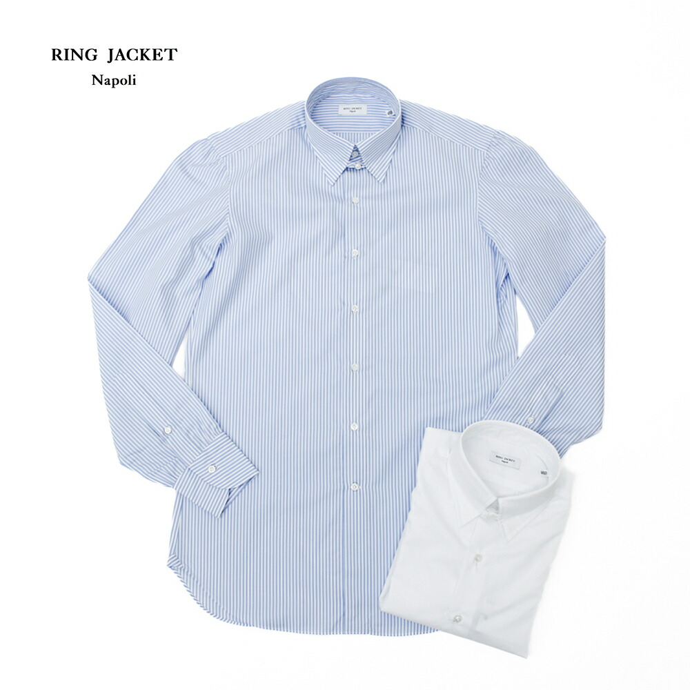 RING JACKET Napoli リングヂャケットナポリ ハンド12工程 ブロード タブカラーシャツ