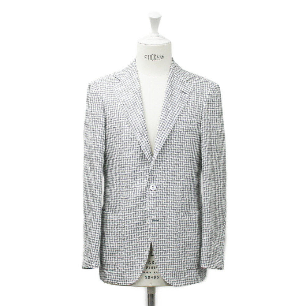 【試着のみ】リングヂャケット高級ライン　春夏　グレンチェック　46相当 RING JACKET-25SS STYLE KEYWORDS | RING JACKET（リング