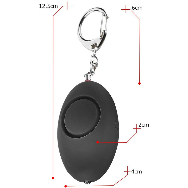 楽天市場 防犯ブザー 防犯アラーム 防犯警報器 Ledライト付き 大音量 140db 小学生 子供 女性 老人 誘拐防止 防災 救助 救援 ベルアラーム 黒色 Vooph