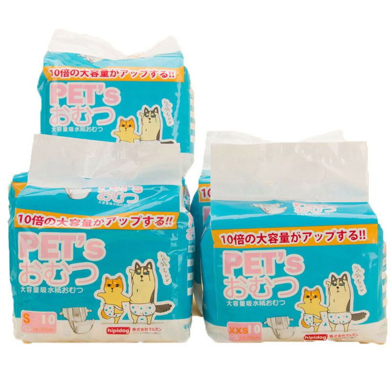 楽天市場 ペット 紙おむつ 犬 おむつ マナーウェア 女の子用 トイレシート 大容量 超吸収 強力吸水 犬用オムツ 10枚入 小中型犬用 S L Kingstar 楽天市場店