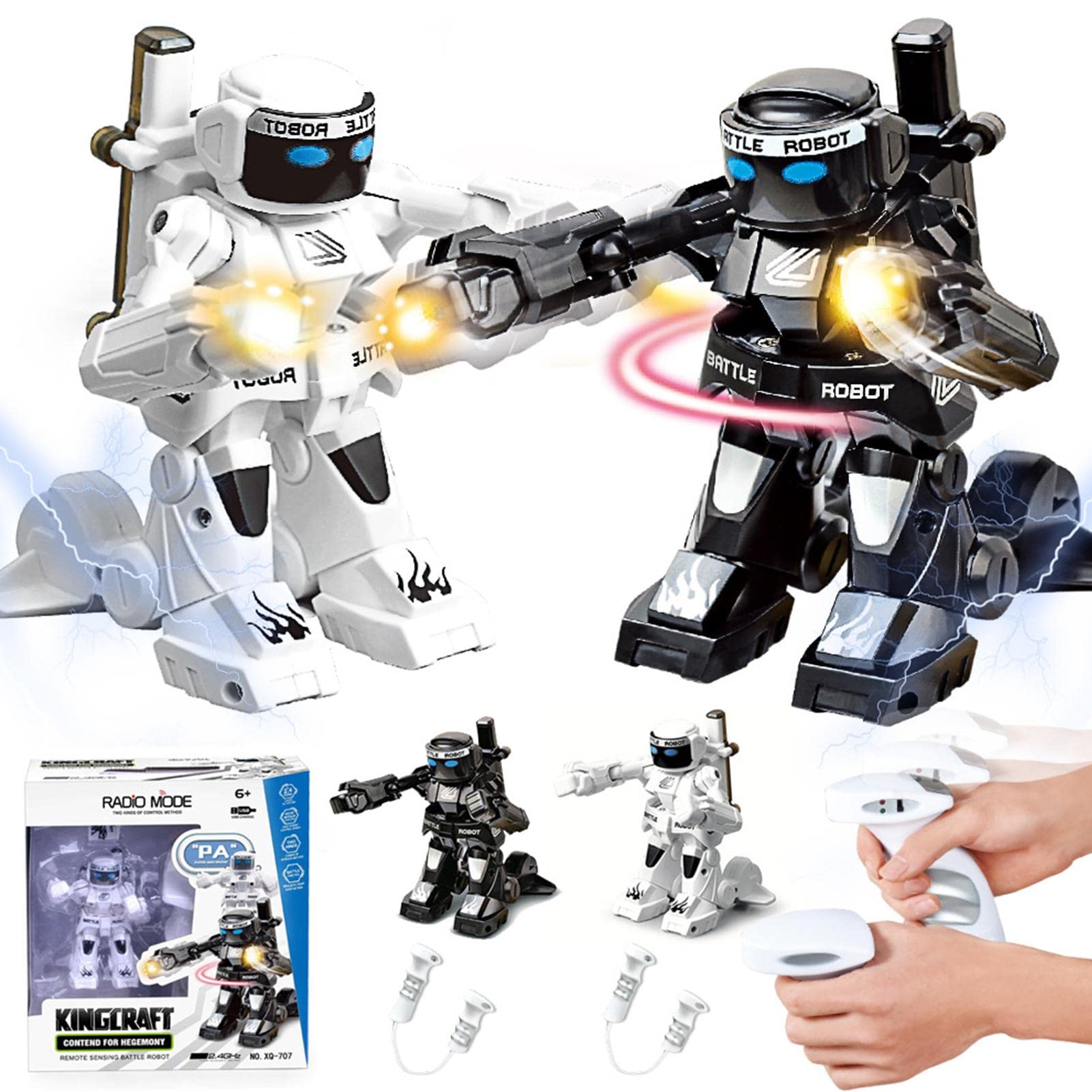 対戦ロボットセット ロボット おもちゃ  電動ロボット 2台セット 超カッコイイ バトルボクシングロボット 拳闘ロボット 対戦型 体感操作 体験リモコン 多機能 ラジコン 充電式 男の子 子ども ゲーム 誕生日 プレゼント 贈り物 6歳 7歳 8歳 9歳