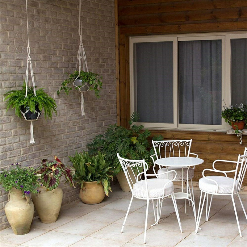 楽天市場 麻縄 植木鉢 屋外屋内植物ハンガーマクラメ プラントハンガー 観葉植物 吊り下げ ロープ ハンギングプランター 3種セット Vooph