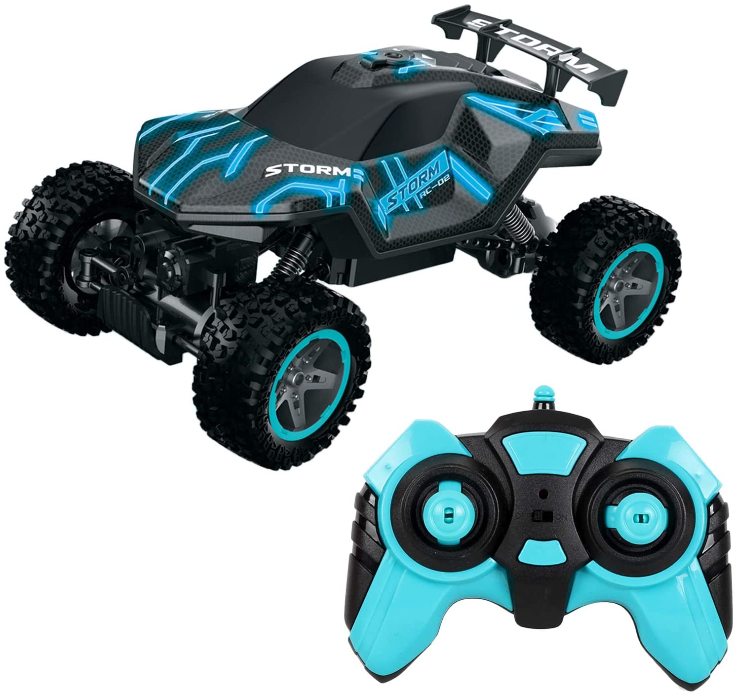 オンラインショップ ラジコンカー RCカー 1 16 電動オフロードバギー 電動RCカー 2.4GHZ 4WD 30分間走れ オフロードリモコンカー  LEDライト付き 競技可能 操作簡単 子供おもちゃ 贈り物 tuulikuautoaed.ee