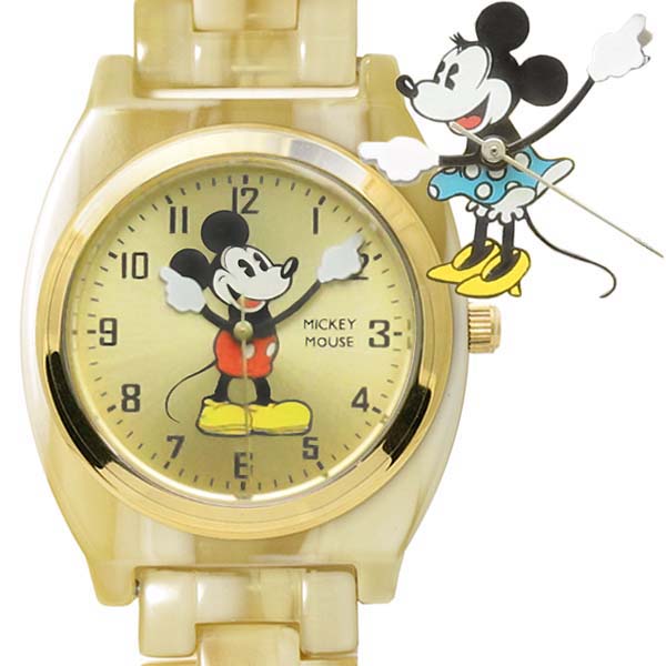 時間指定不可 Disney ミッキーマウス ミニーマウス アイボリー アセテート ウォッチ Rinky Dink 店 保存版 Www Faan Gov Ng