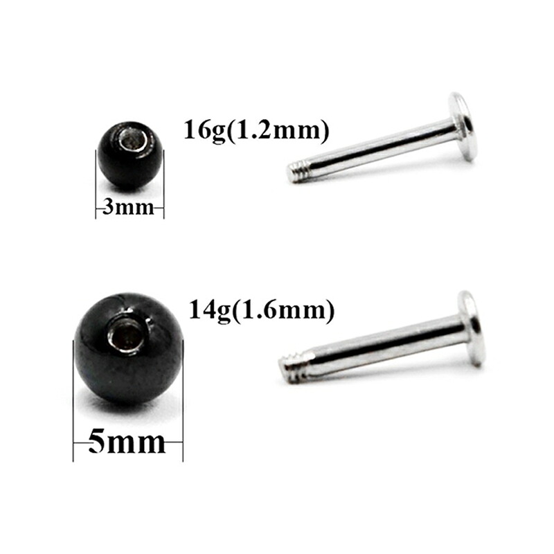 楽天市場 ボディピアスキャッチ ボールキャッチ 16g 14g 3mm 5mm ステンレス ネジ式 アクセサリーパーツ 軟骨ピアス トラガス ヘリックス 予備 キャッチのみ 5個いり 送料無料 Rinma