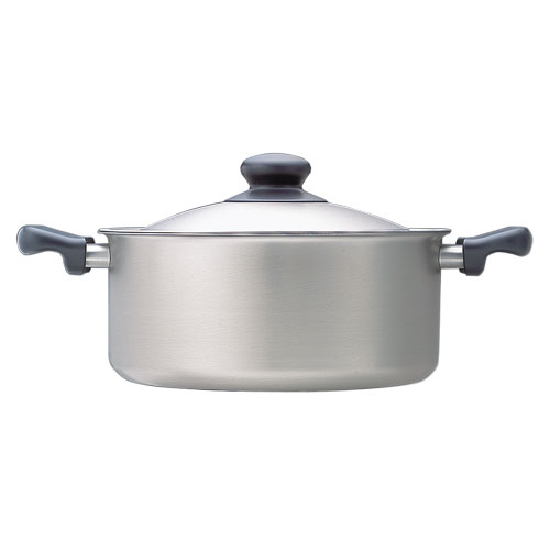 【送料無料】【予約商品】 柳宗理 ステンレス・アルミ３層鋼 両手鍋 22cm（浅型）【製造元出荷】