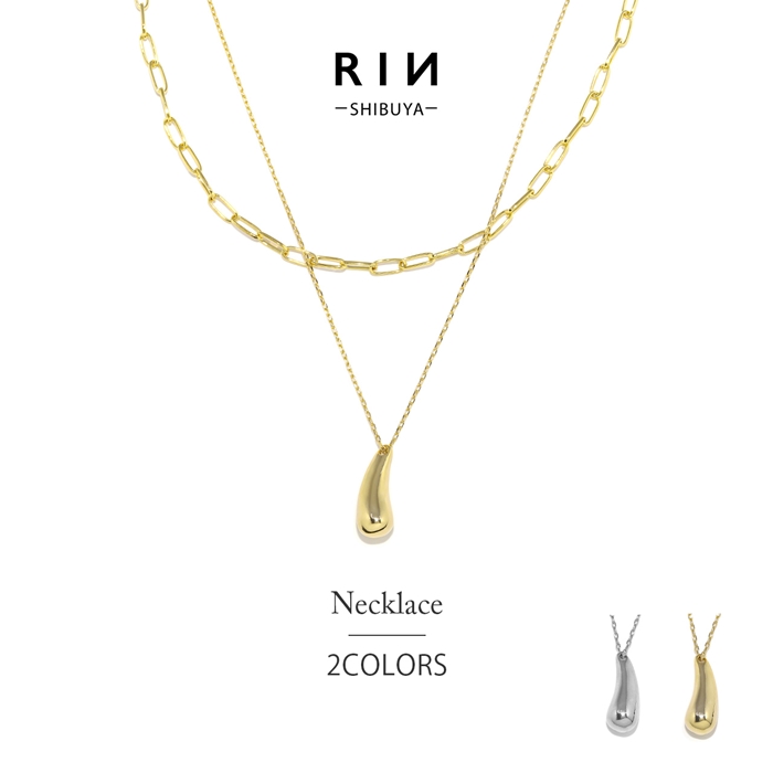 k18．マベの2連のネックレスの金具（未使用)N o579. Amazon | [NYMFEA] 18金ネックレス 人気 2連ネックレス
