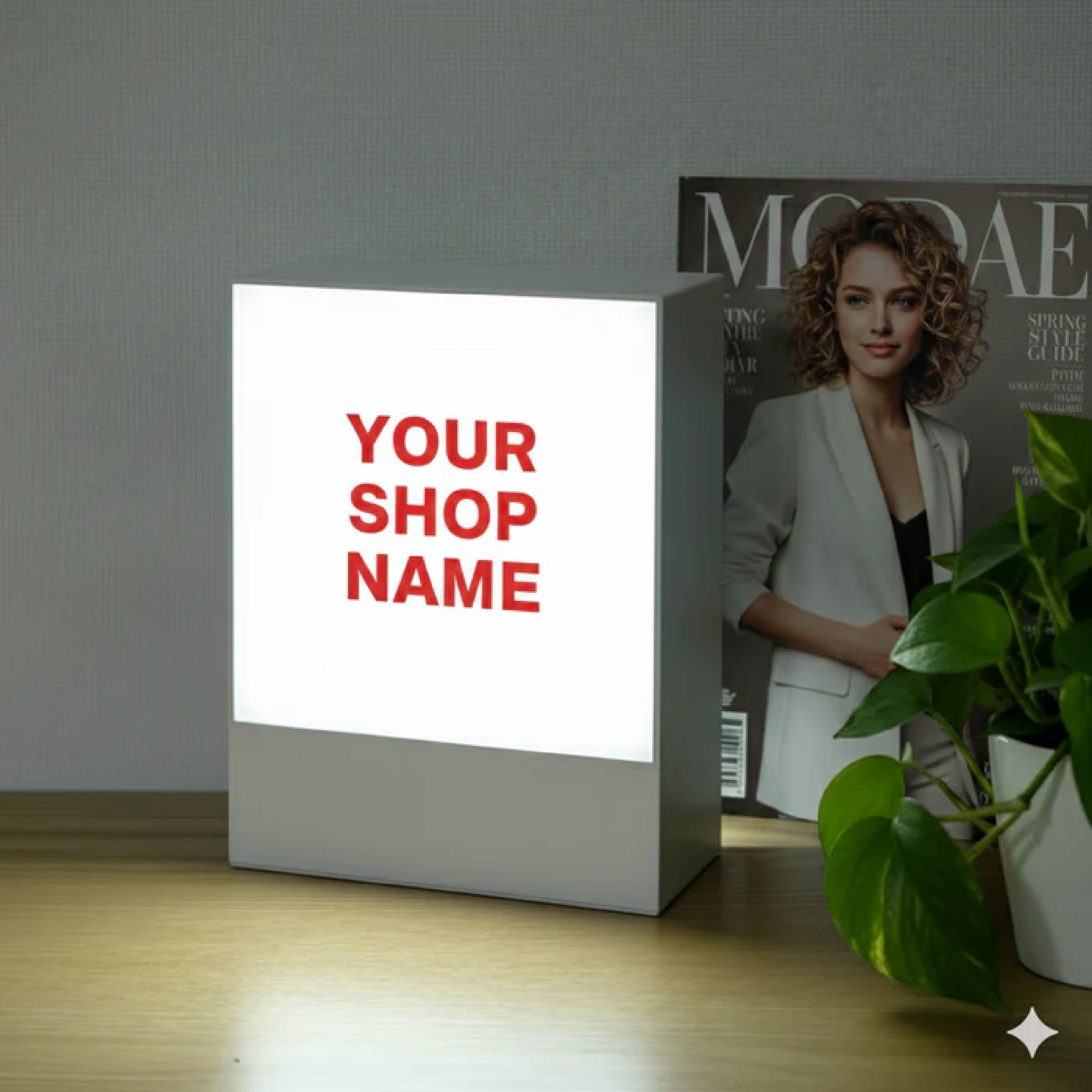 【LINEクーポンで15%OFF】縁なしやわらかな光で視線を集めるライト・サイン LIGHT BOX サイン モバイルバッテリー付属 看板 W200×H250×D85mm 日本製 店舗用 アクリル 電飾看板 箱型 スチール 内照式 看板 屋内 飲食店 店舗 事務所 オフィス おしゃれ lkb-26