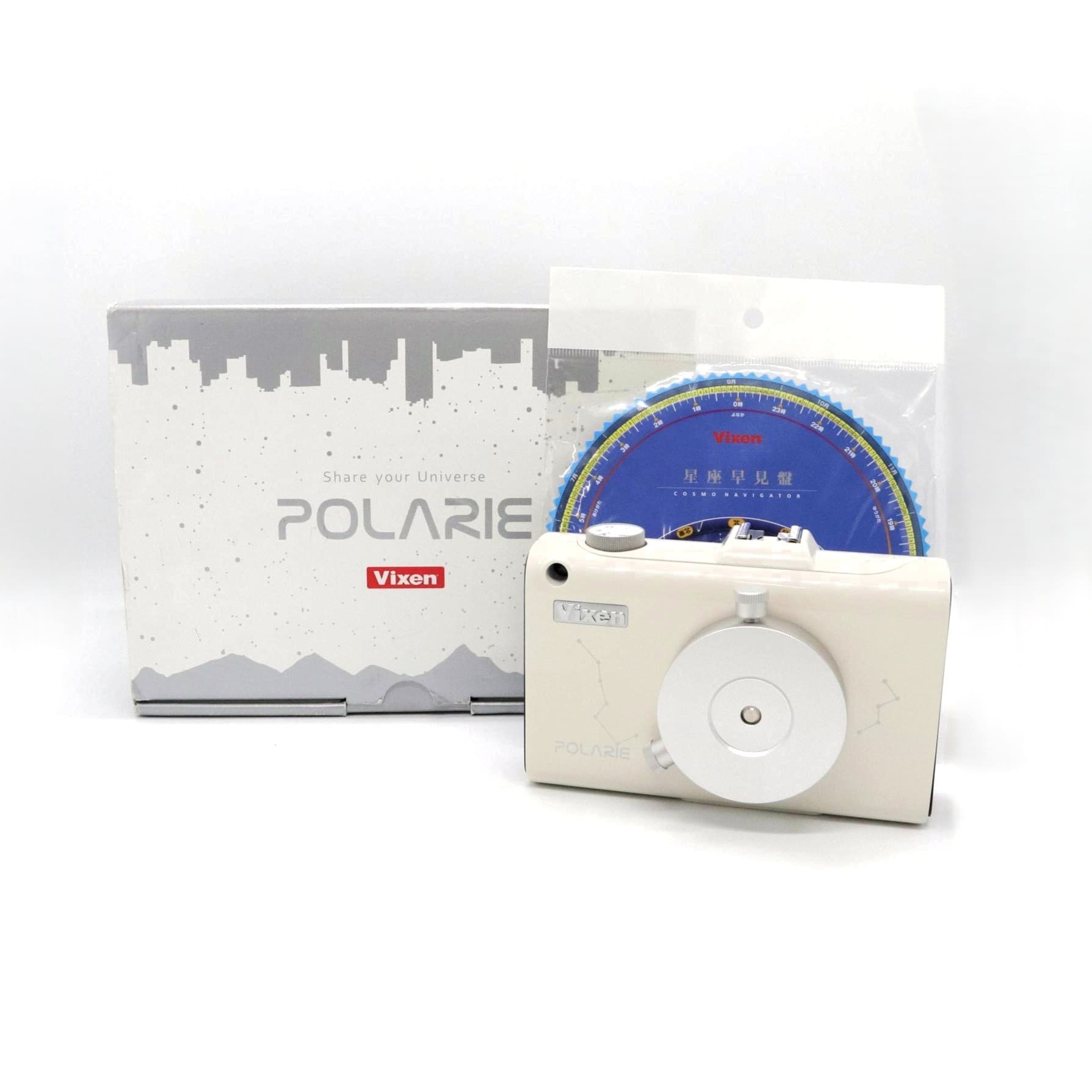 【中古】 Vixen 携帯型赤道儀 星空雲台 ポラリエ POLARIE 白いこと ビクセン k3325