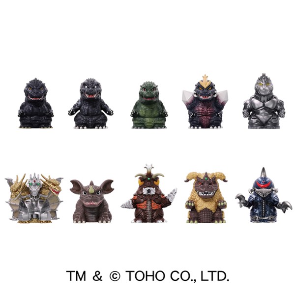 ゴジラ キングギドラ ラドン ヘドラ ソフビ指人形セット ゴジラ キングギドラ ラドン ヘドラ ソフビ指人形セット