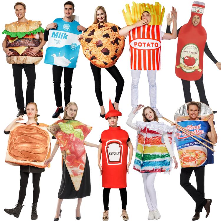 【楽天市場】コスチューム 変装 食べ物 ハロウイン 仮装 ファストフード おもしろい カップル 大人用 フード ホットドッグ ハンバーガー