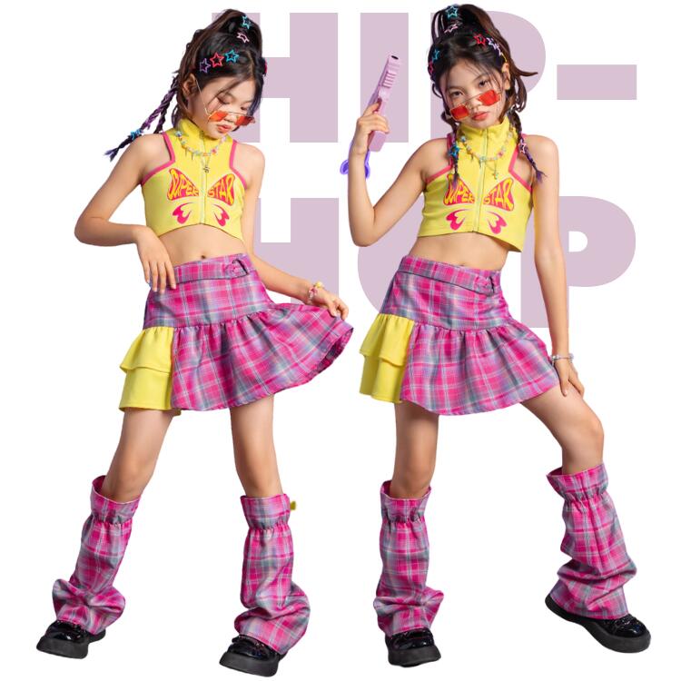 楽天市場】キッズダンス衣装 セットアップ チアガール 3点セット