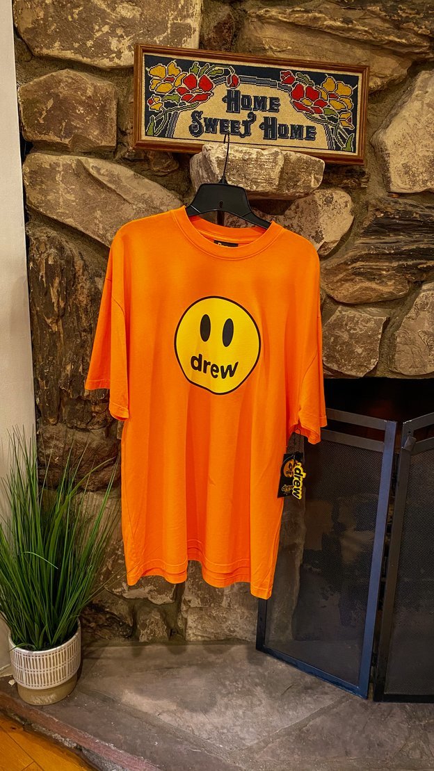 【公式 正規品】Drew House mascot ss tee - orange ドリューハウス マスコット Tシャツ 半袖カットソー 　オレンジ　 2020　 半袖 【S】【M】【L】【XL】【中古】【新古品　未使用品】【正規品】 | RIO 莉緒小舗