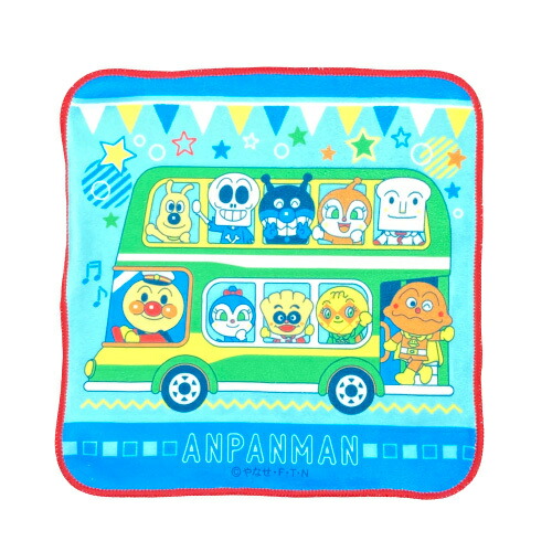 【楽天スーパーSALE】【SALE割引対象商品】アンパンマン ミニタオル くるま柄　男児　それいけ！アンパンマン キッズ　816018約25×25cm画像