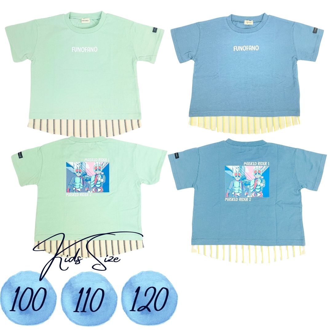 仮面ライダー1号　仮面ライダー2号　半袖Tシャツ SQ8810 トップス　仮面ライダー画像