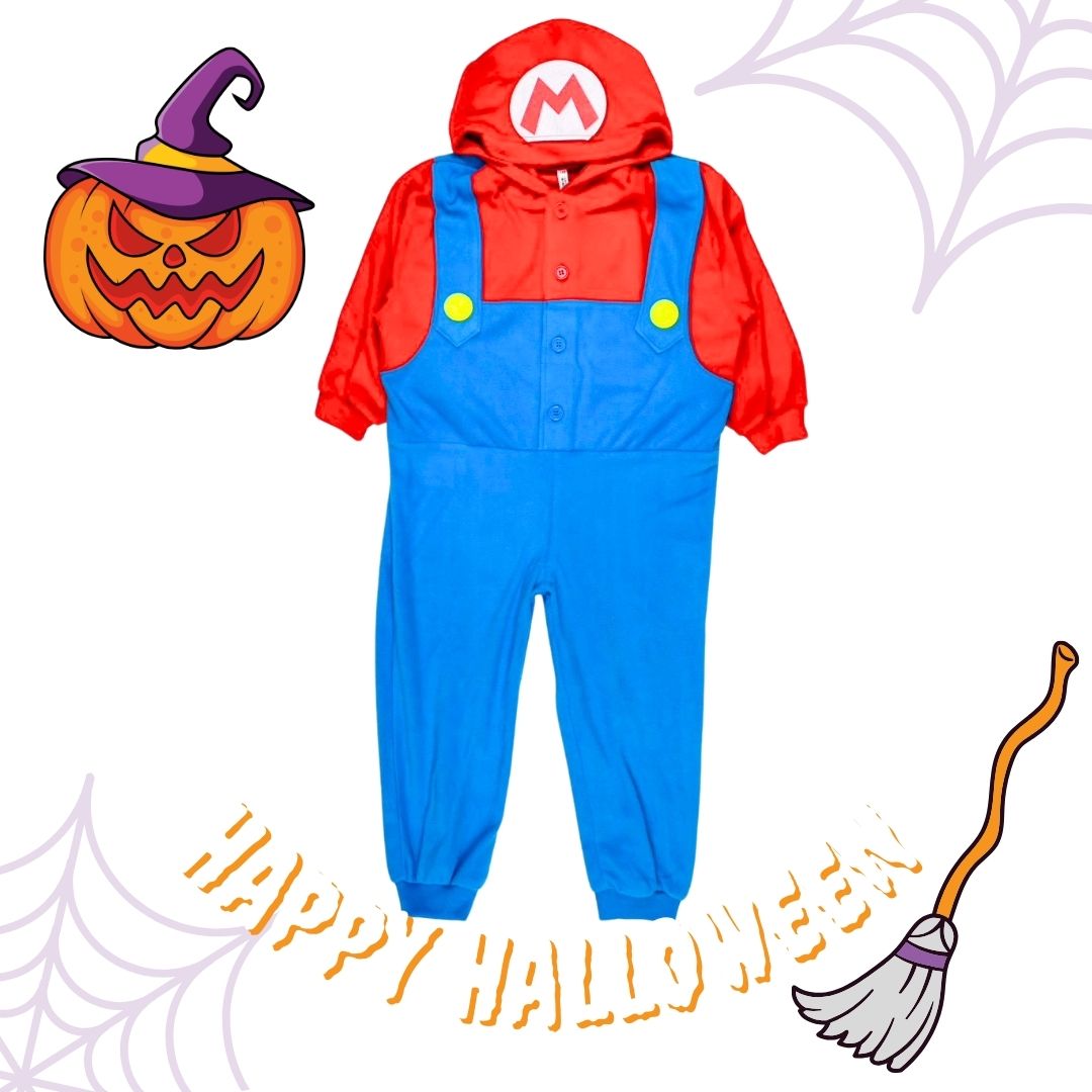 [バンダイ] スーパーマリオ 変身着ぐるみ【2389963】 ワンカラー 子供 なりきり 着ぐるみ 仮装 夏 天竺 変身 特撮 110cm 130cm 150cm画像