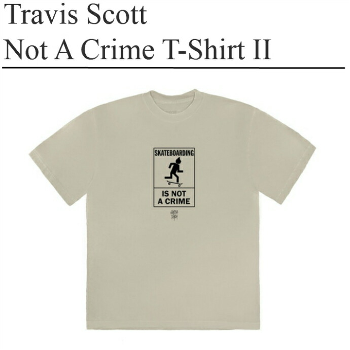 【公式 正規品】 【size:M/L/XL】【Travis Scott】Travis Scott Not A Crime T-Shirt II ナイキ×トラビス・スコット　半袖T Tシャツ 正規品 【中古】 【新古品　未使用品】
