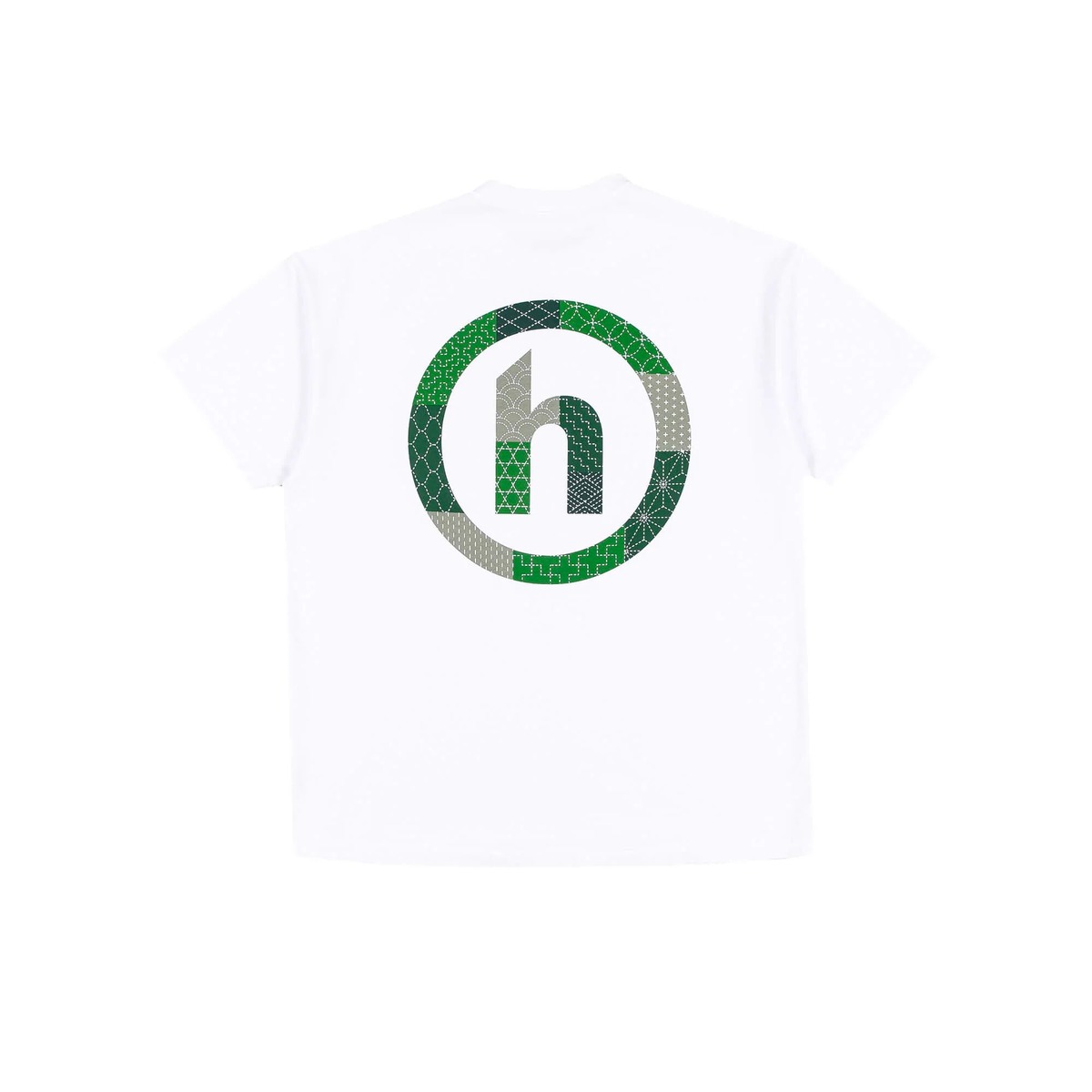 【公式 正規品】HIDDEN Boro Tee White/Green Logo Tee　半袖T Tシャツ 正規品