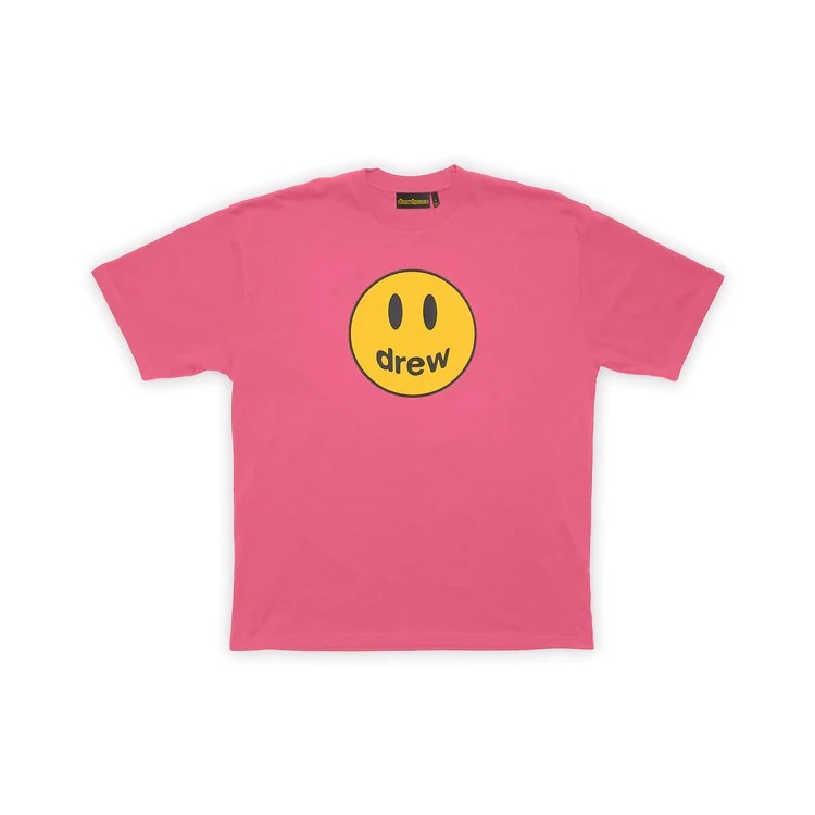 【堅苦しさ 置き目品】DREW HOUSE drew house mascot ss tee - hot pink 半袖カットソー スマイリープリント【S】 【M】 【L】【XL】【中古】【新古品 未当て嵌める品】【置き目品】