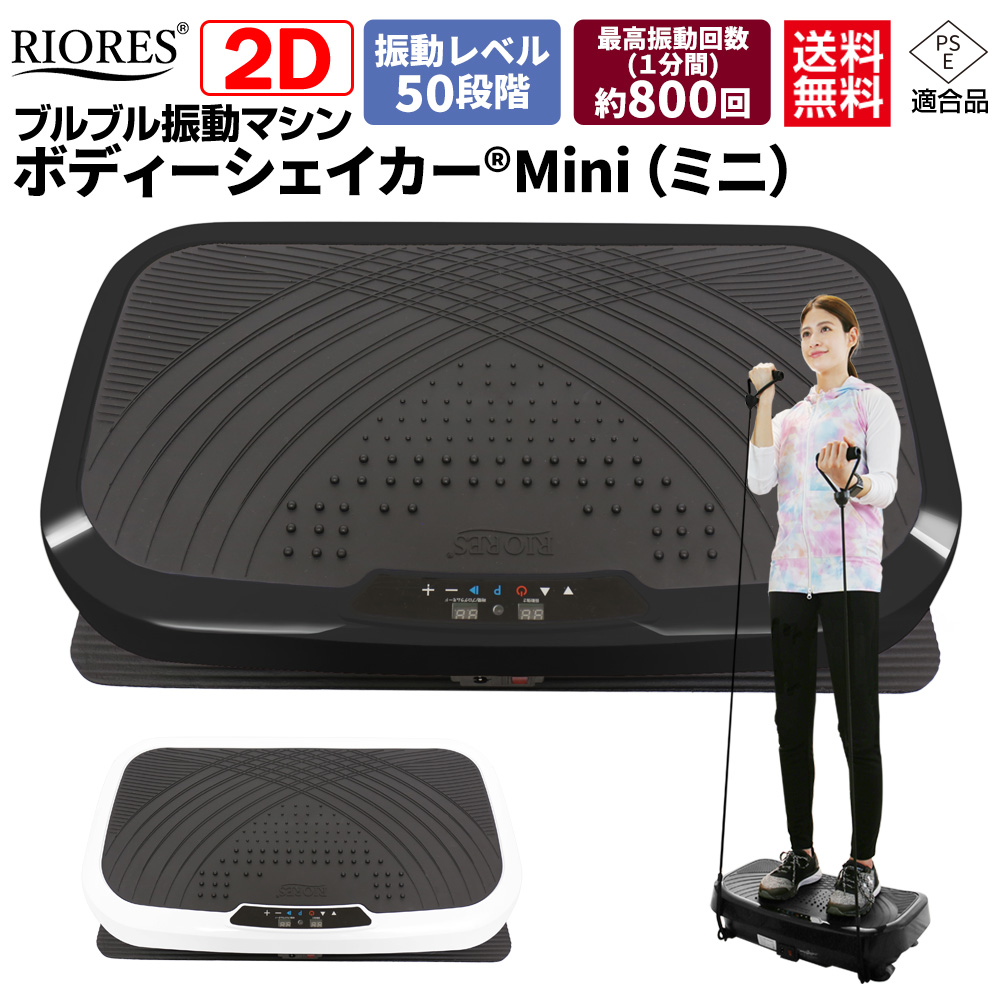 RIORES ボディーシェイカー Mini 振動マシン ダイエット エクササイズ ブルブル 効果 振動マシーン フィットネスマシン 2D 健康