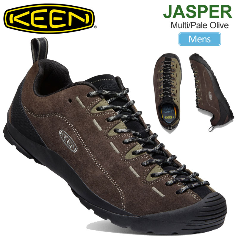 楽天市場 正規取扱店 キーン Keen メンズ スニーカー アウトドアシューズ ジャスパー Jasper マルチ ペールオリーブ 25 29cm 21aw Snk 靴 2109ripe ｒｉｐｅ