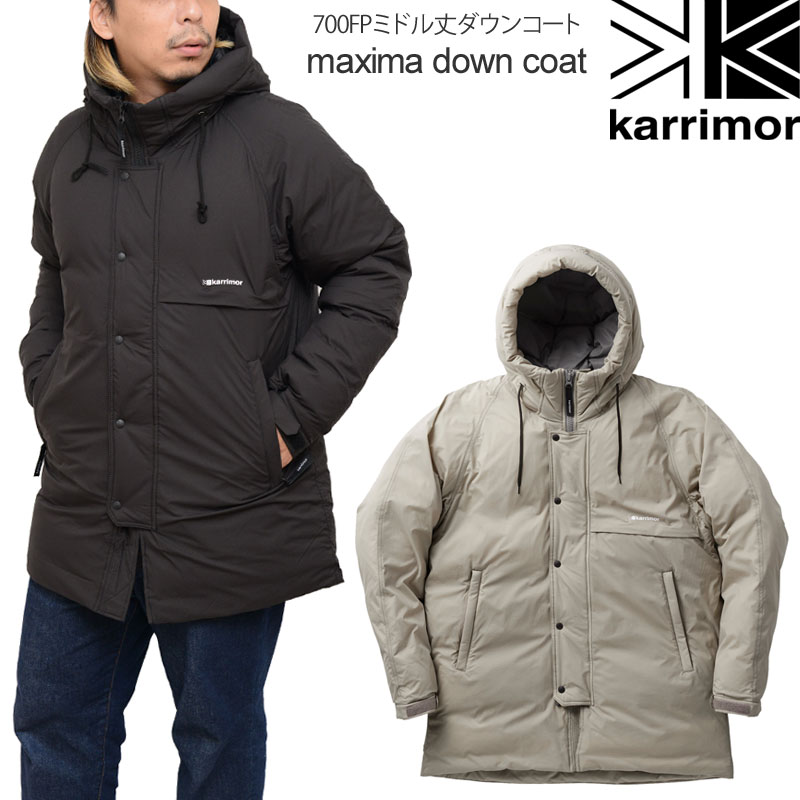 楽天市場 正規取扱店 カリマー Karrimor ダウンジャケット メンズ マキシマダウンコート Maxima Down Coat 21aw 服 2110ripe ｒｉｐｅ