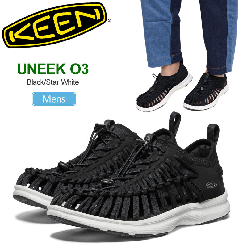 キーン KEEN スニーカー サンダル メンズ ユニーク オースリー UNEEK O3 ブラック スターホワイト 1028673 2026SS sdl snk【靴】2603ripe|ripe