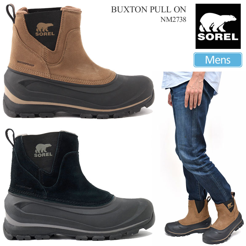 ソレル　SOREL BUXTON PULL ON　スノーブーツ 26cm SOREL メンズ 通販 SOREL ソレル BUXTON PULL ON BOOT WP【防水