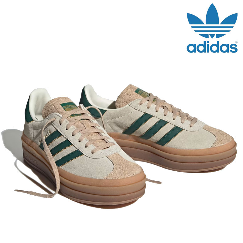 アディダス adidas スニーカー ガゼル ボールド ウィメンズ GAZELLE BOLD W クリームホワイト/カレッジエイトグリーン/マジックベージュ ID7056 楽天市場】アディダス オリジナルス adidas originals スニーカー