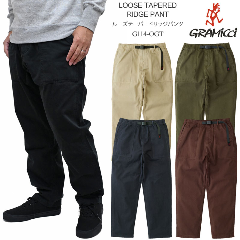 グラミチ GRAMICCI ロングパンツ メンズ ルーズテーパードリッジパンツ LOOSE TAPERED RIDGE PANT G114-OGT 2025AW【服】2509ripe