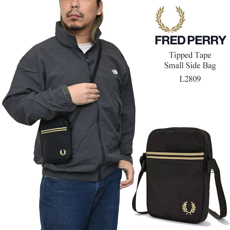 フレッドペリー FREDPERRY ショルダーバッグ メンズ レディース ティップドテープスモールサイドバッグ Tipped Tape Small Side Bag L2809 2026SS【鞄】2602ripe [M便 1/1] 【割引クーポン対象外】