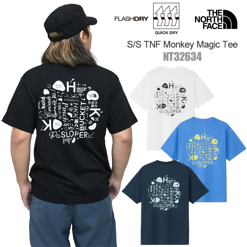 ザ・ノース・フェイス THE NORTH FACE Tシャツ 半袖 メンズ ショートスリーブTNFモンキーマジックティー S/S TNF Monkey Magic Tee NT32634 2026SS sst 【服】2603ripe [M便 1/1]