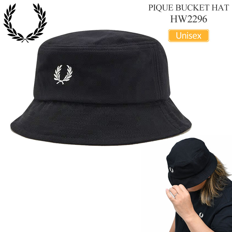 フレッドペリー FREDPERRY 帽子 メンズ レディース ピケバケットハット Pique Bucket Hat フリーサイズ HW2296 2026SS 2605ripe【割引クーポン対象外】[M便 1/1]｜ｒｉｐｅ