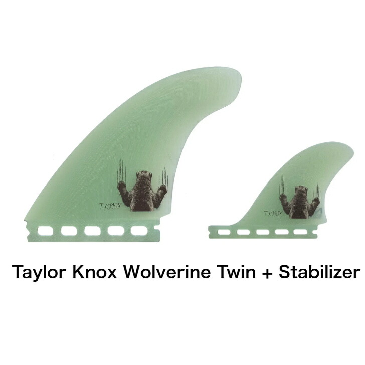 《P2倍》 NVS TYLOR KNOX WOLVERINE TWIN + Stabilizer Naked Viking Surf G10 ツインフィン ツイン ツインスタビ FUTURES フューチャー 正規品画像
