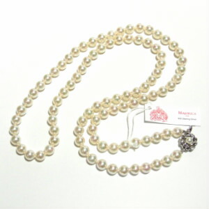 楽天市場】マジョリカパール 8mm玉 60cm ベーシックネックレス