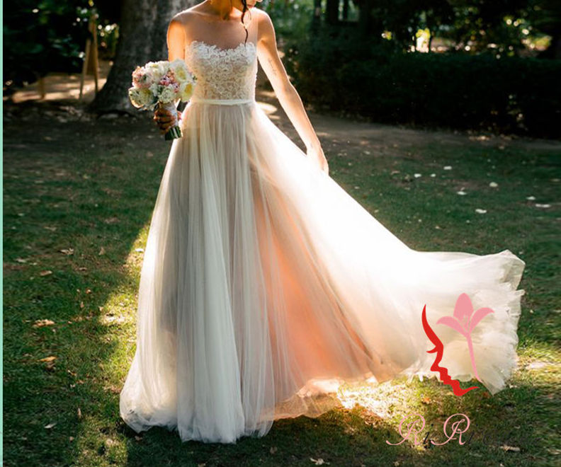 Riricollection Wedding Dress Dress Slim Long Dress Europe And