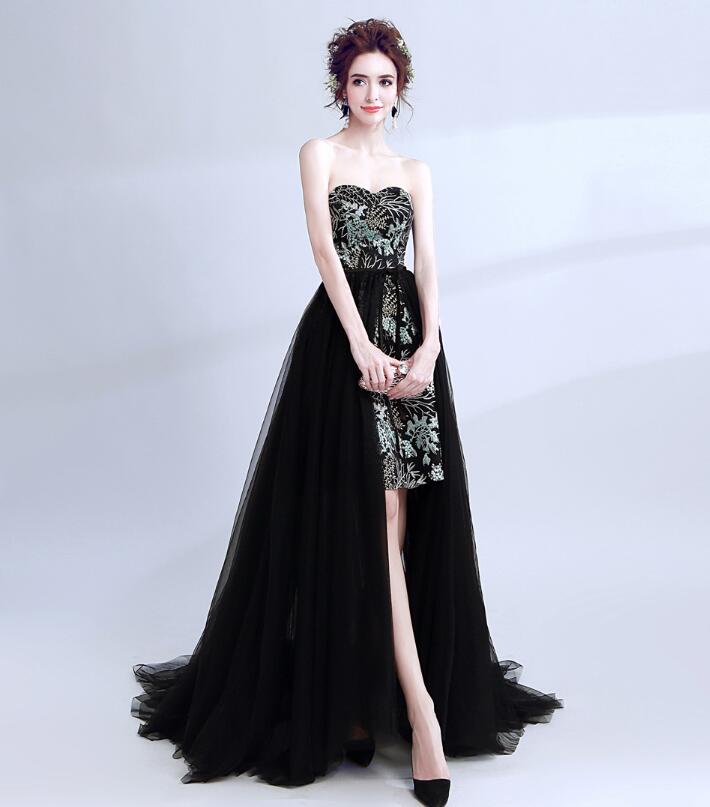 Riricollection Black Dress Wedding Ceremony Banquet Embroidery All The Dresses Of Our Send It After Inspection A Meter In An When You Are Missing Please Refer About Delivery Date And Size