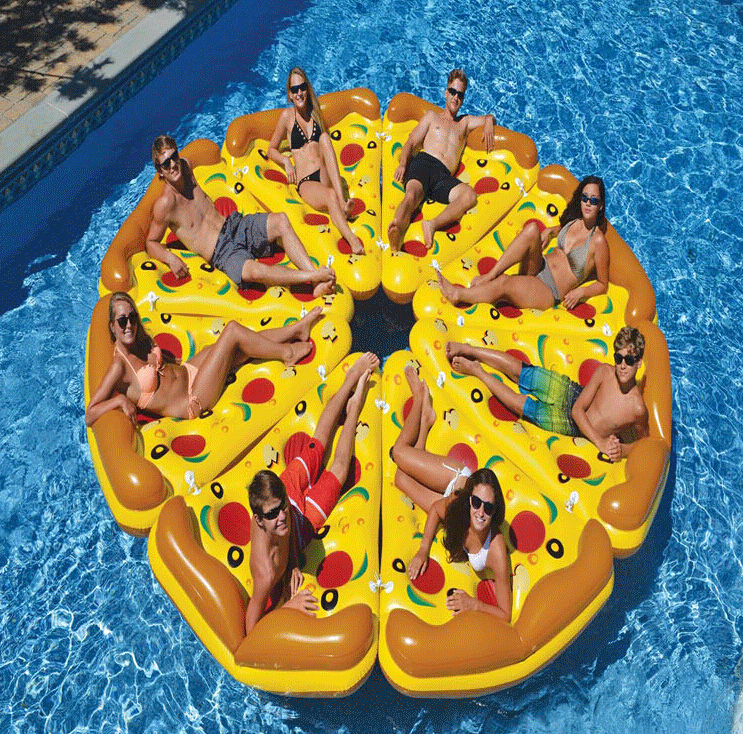 楽天市場 新作 巨大ピザ浮き輪 約180cm 大きいサイズの Piza 浮き輪 海 プルー ぷかぷか うきわ セレブ 大きいサイズ浮輪 Ukiwa ナイトプール 水遊び ウォーター フロート 遊具 Ririコレクション