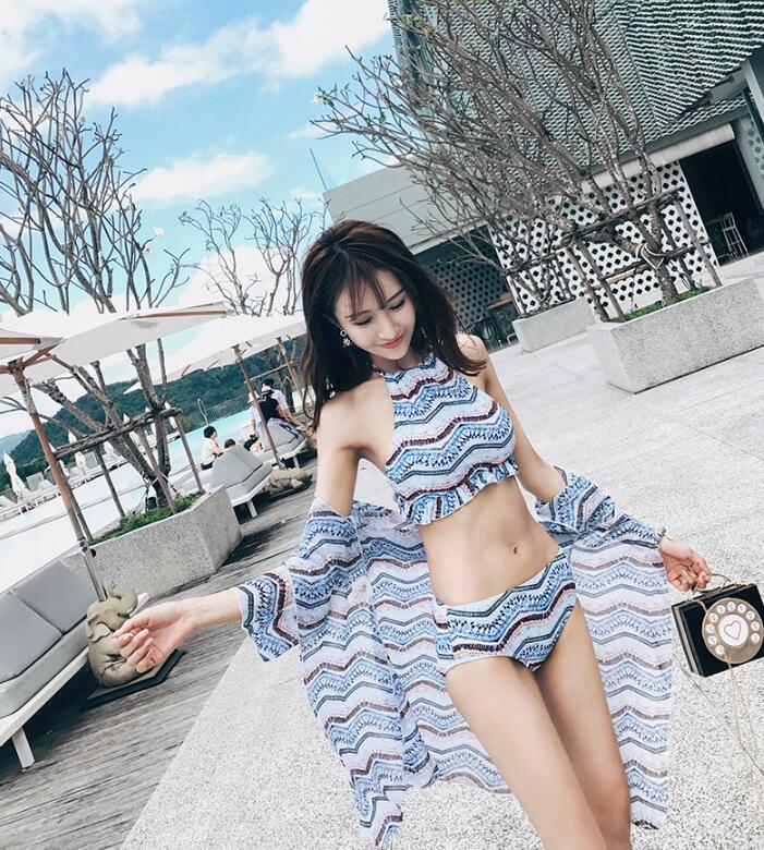 水着レディース パレオ付き ビキニ 体型カバー ホルターネック 嬉しい 3点セット ワイヤー入り バスト 盛れる レディスmizugiみずぎ ハワイ セクシー ダンス 海外セレブ 愛用リゾート ビーチ Crunchusers Com