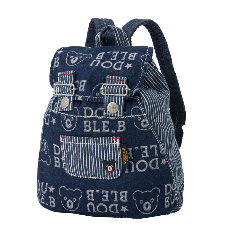 【＼最大限度13%／OFF制限事項引き換え証】〇【ミキハウス】背嚢 Denimつづき物【3,980円以上で貨物輸送無料(国内)】22000