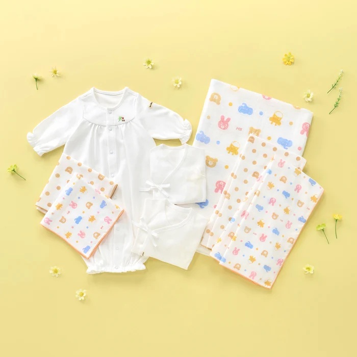 【★ポイント10~1倍】〇【ミキハウス】新生児準備スターターセット【3,980円以上で送料無料(国内)】16500|ririkaririka 店