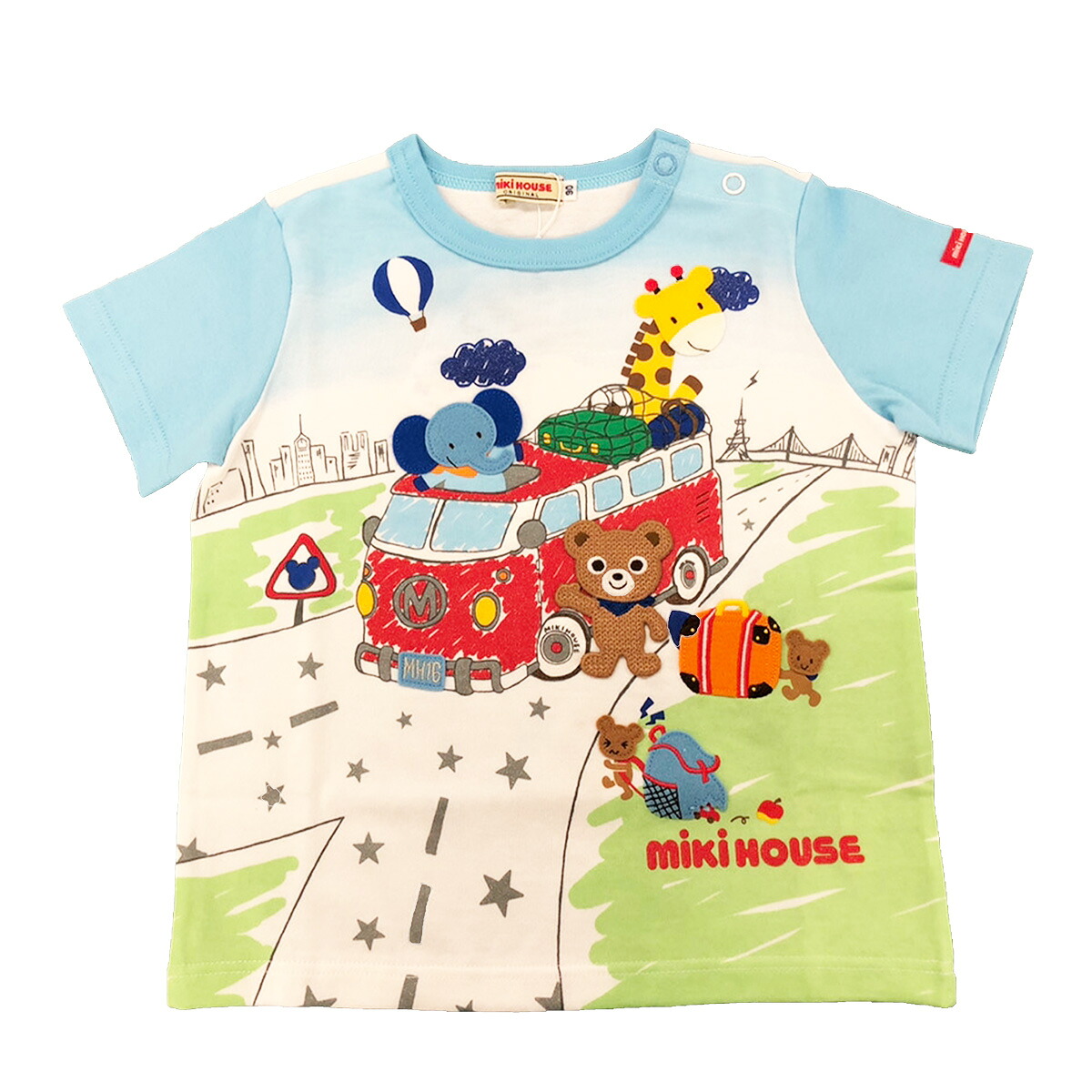 【★ポイント10～1倍】〇【ミキハウス】【SALE・アウトレット】Tシャツ28000【3,980円以上で送料無料(国内)】30800