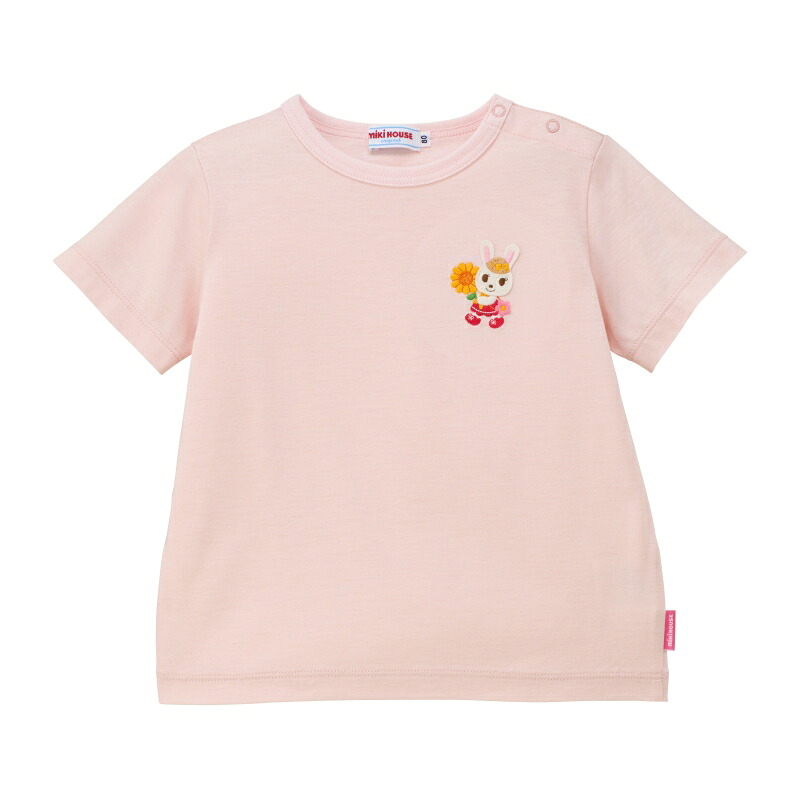【★ポイント10~1倍】〇【ミキハウス】半袖Tシャツ【3,980円以上で送料無料(国内)】13200|ririkaririka 店