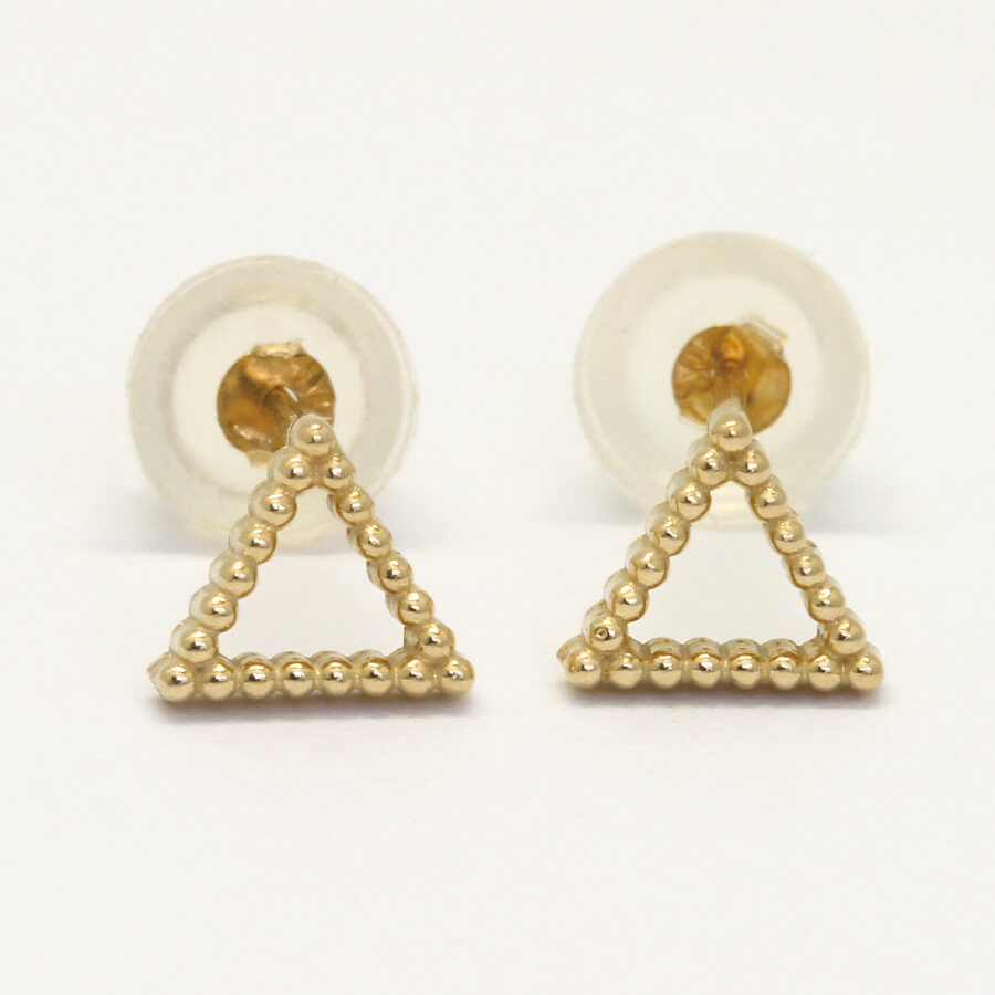 ピアス ゴールド pierce K10ゴールド ライアングル 三角形 レディス 女性用 10金 10K