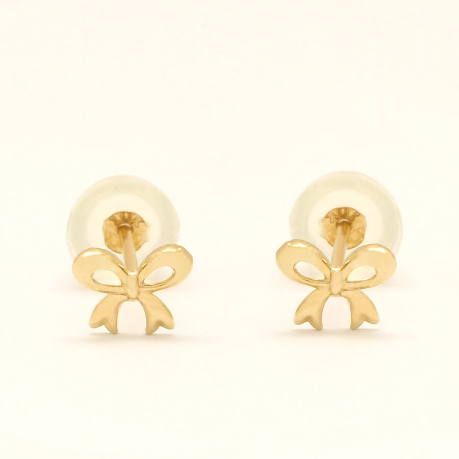 ピアス ゴールド pierce K10ゴールド リボン レディス 女性用 10金 10K
