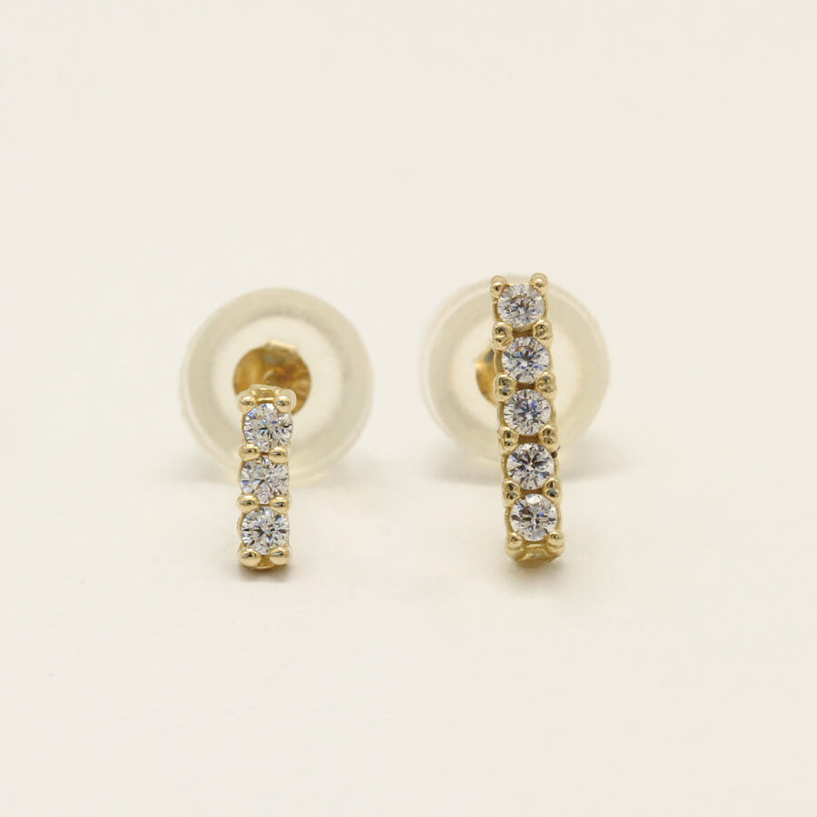 ピアス ゴールド pierce K10ゴールド 左右非対称タイプ レディス 女性用 10金 10K アレルギー対応｜18金ネックレスのゴールデンリバー