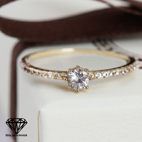 楽天市場】リング ゴールド 指輪 14金 K14 エタニティ リング ハーフ