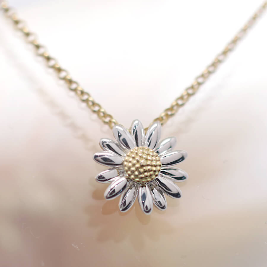 楽天市場】レディースネックレス エレガントフラワーシルバー925